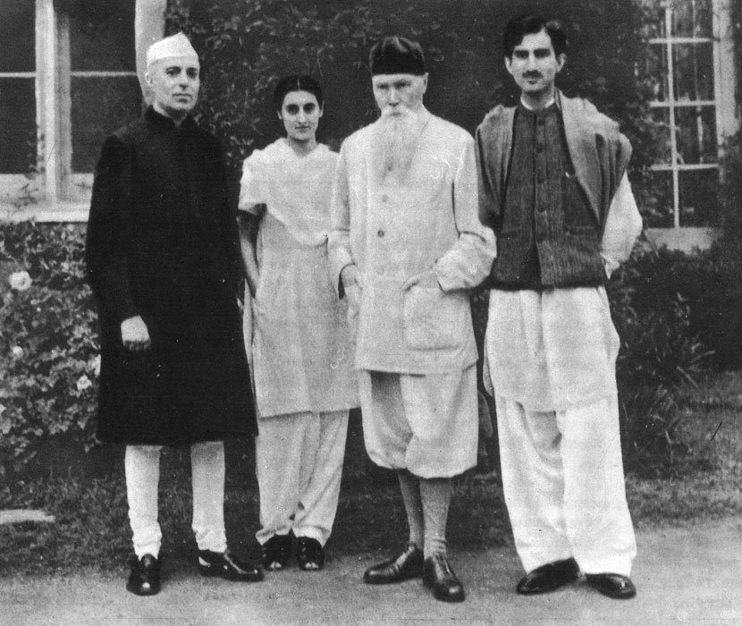 Джавахарлал Неру, Индира Ганди, Н. К. Рерих. Кулу. Май, 1942 г.