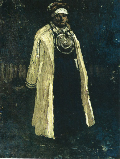 Девушка в крестьянской одежде (полуверка). 1903 г.